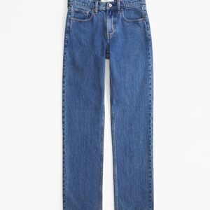 EUC Abercrombie & Fitch Mid Rise 90s Straight Jeans in 28 Long